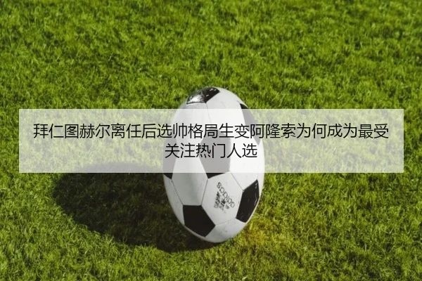 拜仁图赫尔离任后选帅格局生变阿隆索为何成为最受关注热门人选